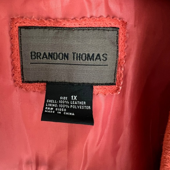 Vintage Suede Shirt Jacket Orange Western Style‎ Oversized Button Down - Picture 8 of 10